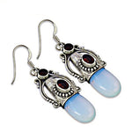Load image into Gallery viewer, 925 Silver Chalcedony &amp; Garnet Earrings for Women | Gift Jewelry
