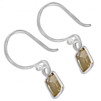 925 Silver Citrine Drop Earrings | Women's Jewelry Gift