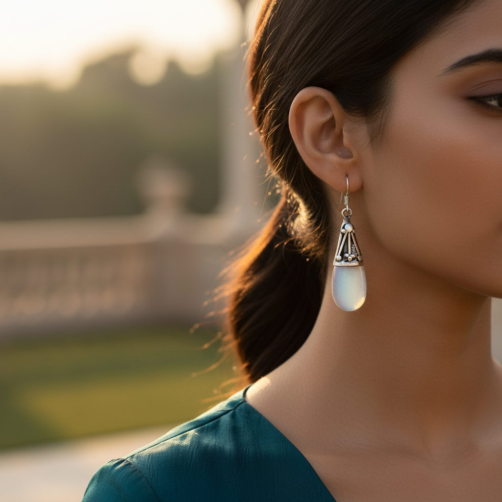 925 Silver Opal Teardrop Earrings for Women | Gift Jewelry