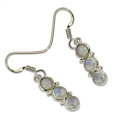 925 Silver Moonstone Drop Earrings for Women | Dainty Jewelry