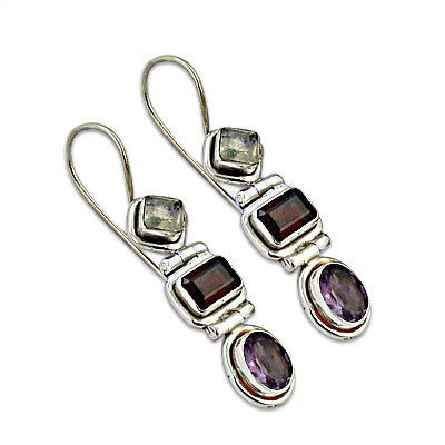 925 Silver Gemstone Drop Earrings for Women | Dangle Jewelry