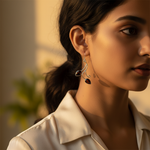 Load image into Gallery viewer, 925 Silver Garnet Drop Earrings for Women | Teardrop Jewelry
