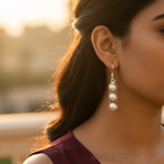 Load image into Gallery viewer, 925 Silver Pearl Drop Earrings for Women | Elegant Jewelry
