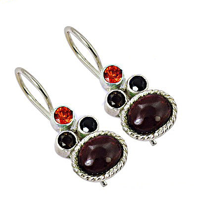 925 Silver Gemstone Earrings for Women | Dangle Earrings