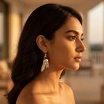 Load image into Gallery viewer, Pendientes colgantes de plata con forma de mano | Pendientes de plata de ley para mujer
