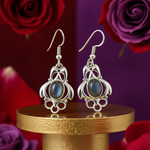Load image into Gallery viewer, 925 Silver Labradorite Earrings for Women | Dangle Earrings
