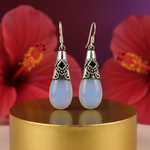 Load image into Gallery viewer, 925 Silver Blue Opal Drop Earrings for Women | Gift Jewelry
