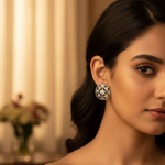 将图像加载到图库查看器中， 女士银色立方氧化锆耳钉 | 礼品首饰
