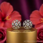 将图像加载到图库查看器中， 女士银色立方氧化锆耳钉 | 礼品首饰
