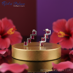 Load image into Gallery viewer, 925 Silver Ruby Stud Earrings for Women | Dainty Jewelry
