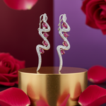 Load image into Gallery viewer, 925 Silver Ruby Earrings for Women | Elegant Jewelry Gift
