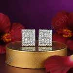 Load image into Gallery viewer, Pendientes cuadrados de plata | Circonita cúbica | Regalo de joyería para mujer
