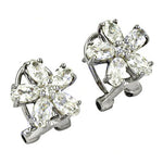 将图像加载到图库查看器中， Floral Stud Earrings with Cubic Zirconia | Women's Jewelry Gift

