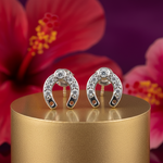 Load image into Gallery viewer, 925 Silver Horseshoe Stud Earrings for Women | Gift
