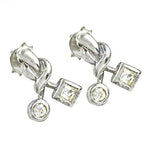 将图像加载到图库查看器中， Silver Cubic Zirconia Earrings for Women | Daily Wear Jewelry
