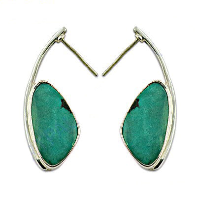 925 Silver Turquoise Earrings for Women | Statement Jewelry