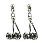 Load image into Gallery viewer, 925 Silver Amethyst Drop Earrings for Women | Gemstone Jewelry
