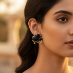 Load image into Gallery viewer, 925 Sterling Silver Black Onyx Stud Earrings for Women
