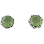 将图像加载到图库查看器中， Green Gemstone Stud Earrings | 925 Silver | For Women

