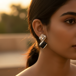 将图像加载到图库查看器中， 925纯银镶嵌立方氧化锆耳环（女士款）| 时尚首饰
