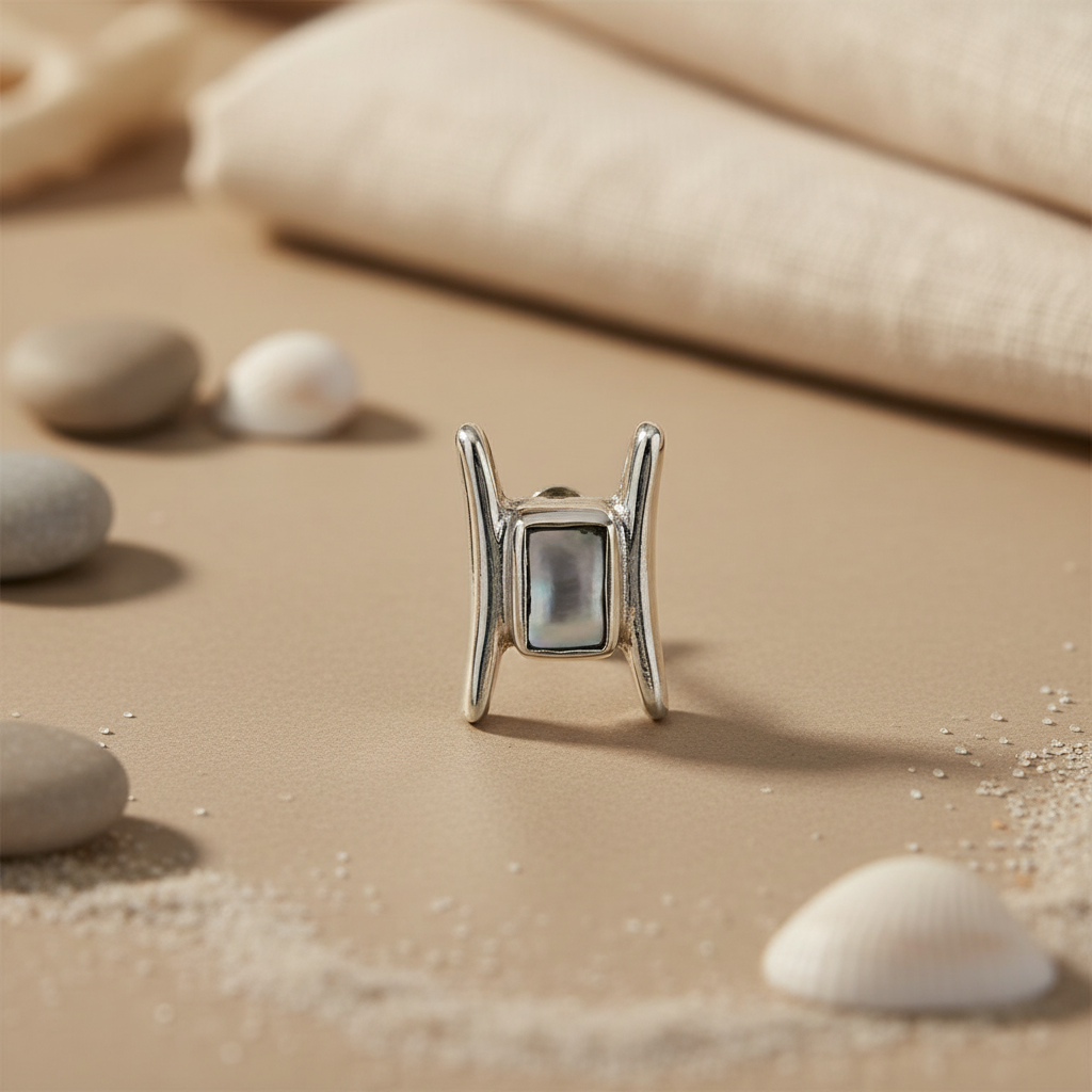 925 Silver Mother of Pearl Stud Earrings for Women | Gift
