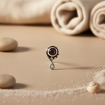 将图像加载到图库查看器中， 925 Silver Garnet Stud Earrings for Women | Dainty Jewelry
