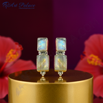 Load image into Gallery viewer, 925 Silver Moonstone Drop Earrings for Women | Gift Jewelry
