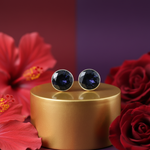 Load image into Gallery viewer, Silver Black Onyx Stud Earrings for Women | Daily Wear Jewelry
