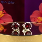 Load image into Gallery viewer, Pendientes de plata 925 con granate para mujer | Joyería con piedras preciosas
