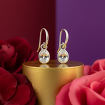 将图像加载到图库查看器中， 925纯银镶嵌立方氧化锆女士钩式耳环
