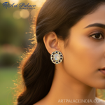 Load image into Gallery viewer, 925 Silver Moonstone &amp; Garnet Earrings | Women's Jewelry Gift
