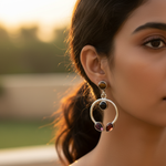 Load image into Gallery viewer, 925 Silver Gemstone Drop Earrings for Women | Dangle Earrings
