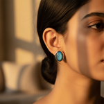 将图像加载到图库查看器中， Labradorite Stud Earrings | 925 Sterling Silver | For Women
