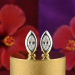 Load image into Gallery viewer, Pendientes de plata con cristales marquesina | Regalo de joyería para mujer
