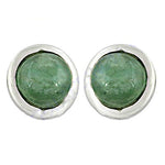 Load image into Gallery viewer, 925 Silver Green Gemstone Stud Earrings | Women's Jewelry
