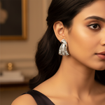 将图像加载到图库查看器中， 女士银钻耳钉 | 精致珠宝礼品
