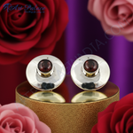 Load image into Gallery viewer, Pendientes de plata con granate | Regalo de joyería para mujer
