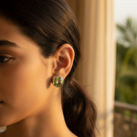 Load image into Gallery viewer, 925 Silver Peridot Stud Earrings for Women | Green Gemstone Jewelry
