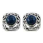 Load image into Gallery viewer, 925 Silver Blue Gemstone Stud Earrings for Women | Gift
