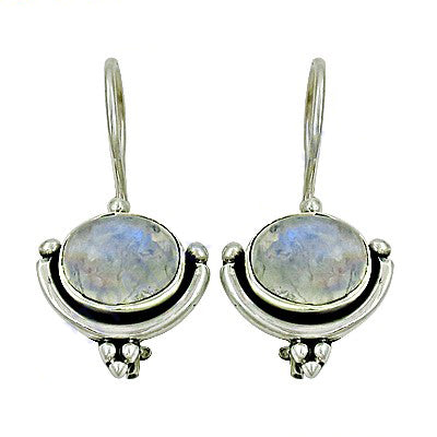 925 Silver Moonstone Earrings for Women | Daily Wear Jewelry