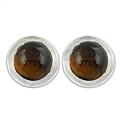 Tiger eye stud earrings | gemstone jewelry for women