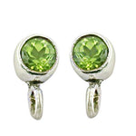 将图像加载到图库查看器中， 925 Silver Peridot Drop Earrings for Women | Green Gemstone Jewelry

