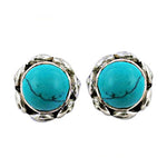 将图像加载到图库查看器中， 925 Silver Turquoise Stud Earrings for Women | Gift Jewelry
