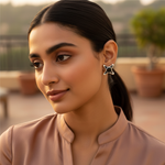 Load image into Gallery viewer, 925 Silver Black Stone Stud Earrings for Women | Daily Wear
