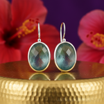 Load image into Gallery viewer, 925 Silver Blue Chalcedony Earrings for Women | Dangle Earrings
