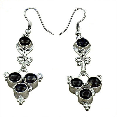 925 Silver Black Onyx Earrings for Women | Dangle Earrings