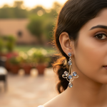 Load image into Gallery viewer, 925 Silver Moonstone Earrings | Dangle Earrings for Women
