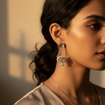 Load image into Gallery viewer, 925 Silver Rose Quartz Dangle Earrings for Women | Gift
