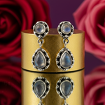 Load image into Gallery viewer, 925 Silver Moonstone Dangle Earrings for Women | Daily Wear
