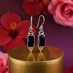 Load image into Gallery viewer, 925 Silver Black Onyx Dangle Earrings | Women&#39;s Jewelry Gift
